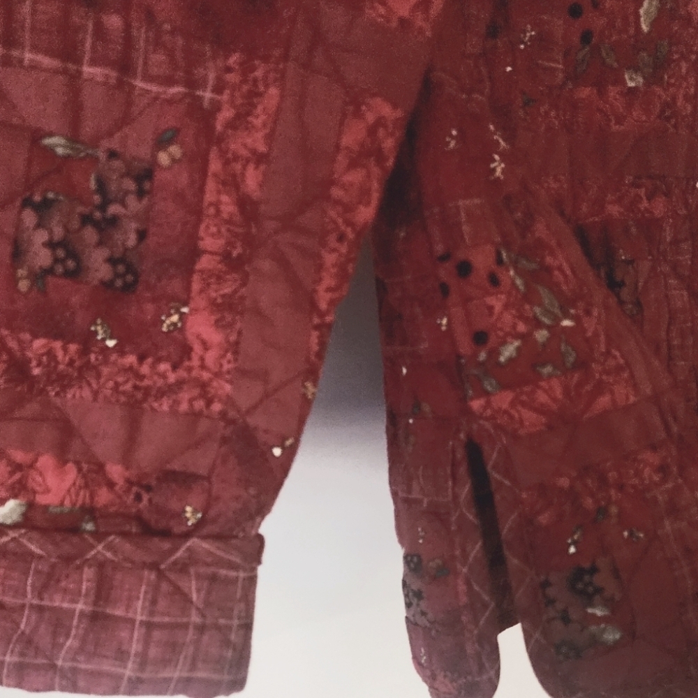 Donna Sharp Quilted Patchwork Jacket Blazer Sz Sm… - image 3